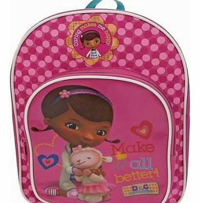 2 X Doc McStuffins Childrens Arch Backpack, Pink