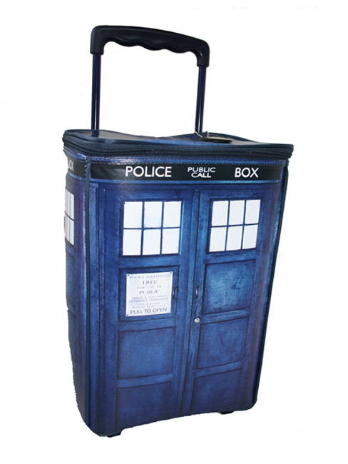 Doctor Who Tardis Large Wheeled Trolley Wheelie Bag Dr