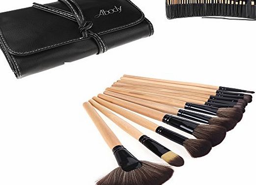 dodocool Wood 32Pcs Makeup Brushes Kit Professional Cosmetic Make Up Set   Pouch Bag Case (32PCS, Pink)