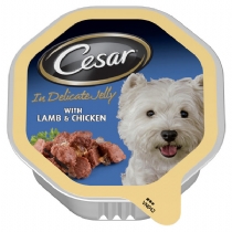 `Cesar Adult Dog Food Alutrays 24 X 150G