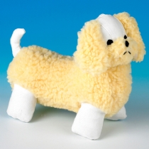 Classic Sheepskin Dog Toy Poodle 8.5