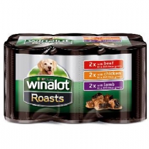 Winalot Adult Dog Food Roasts Cans 400Kg X 24 Pack
