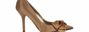 Bronze pointed toe high heels