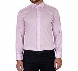 Pink and white pure cotton tailored shirt