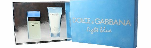 Light Blue by Dolce amp; Gabbana Eau de Toilette Spray 25ml amp; Body Cream 50ml