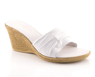 Dolcis Leather Wedge Mule