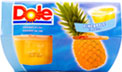 Dole Fruit Bowls Pineapple in Juice (4x113g)