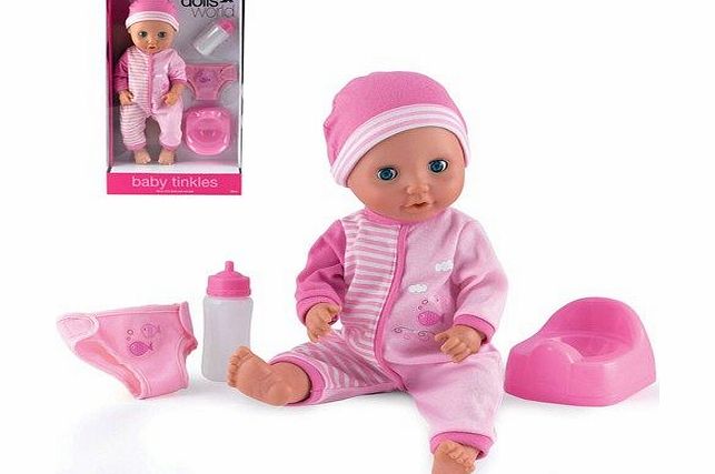 Peterkin Dolls World Baby Tinkles Doll Pink