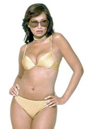 Gold Fever underwired padded bikini set
