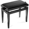 Dolphin Black Piano Bench MattandVelvet Top