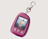 Doma 1.5` 2009 MODEL DIGITAL KEYRING PHOTO FRAME PINK - store over 100 photos, slide show feature, suppli