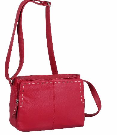 DOMO Leather Stitch Detail Shoulder Bag