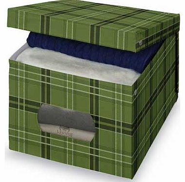 Domopak Tartan Matching PVC Box with Window - Large