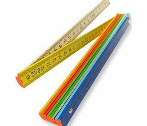 DONKEY PRODUCTS Foldable Wooden Multi-coloured Measuring Stick