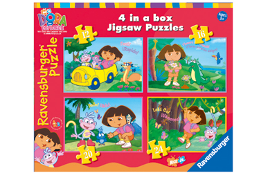 Dora the Explorer 4 in a Box Puzzles