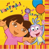 dora the Explorer Party Napkins - 16 in a pack