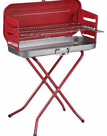 Vegas portable folding adjustable cooking height charcoal BBQ