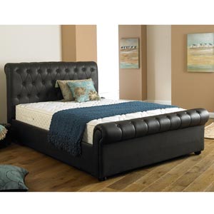 Rio 4FT6 Double Leather Bedstead