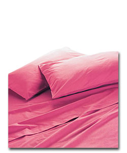 Dorma Percale Collection Double Fitted Sheet - Claret.