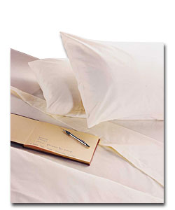 Dorma Percale Collection Double Flat Sheet - Parchment.