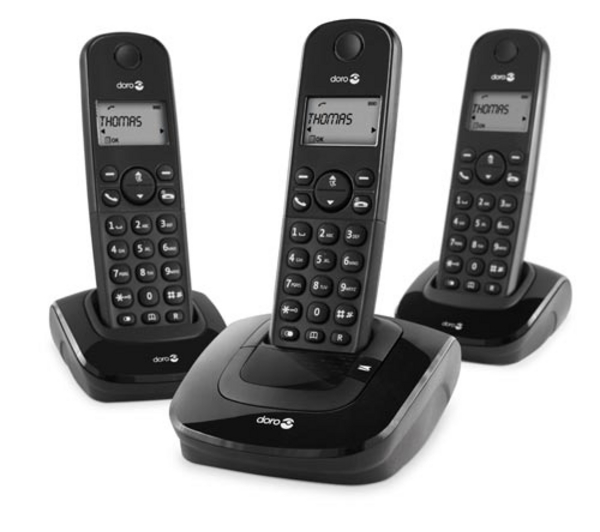 Adapto 3 Digital Cordless Telephone 3 handsets