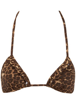 Dorothy Perkins Animal padded triangle top