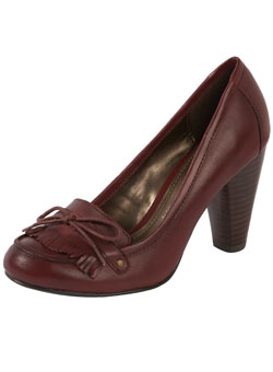 Dorothy Perkins Berry leather loafer shoes