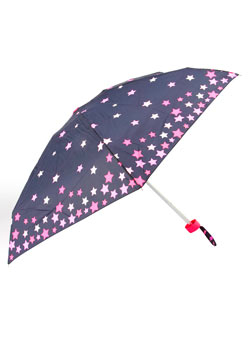 Black and pink star umbrella