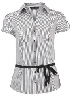 Dorothy Perkins Black and white stripe shirt