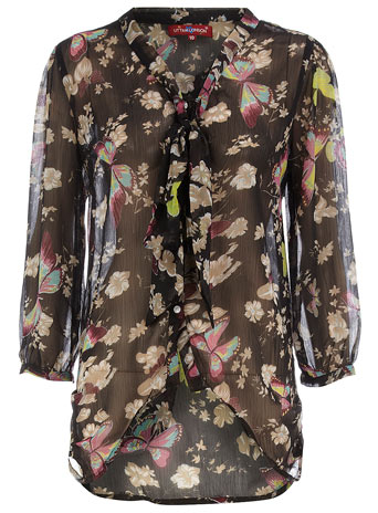 Dorothy Perkins Black butterfly blouse DP50131328