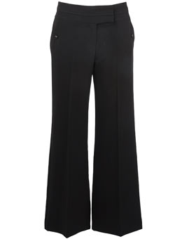 Black button trousers