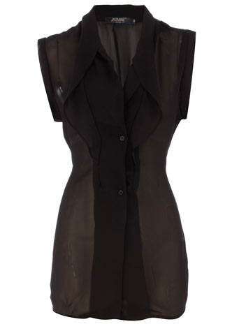 Dorothy Perkins Black collared chiffon blouse DP80000333