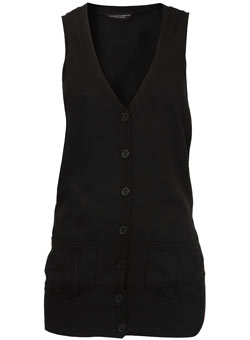Dorothy Perkins Black cotton waistcoat