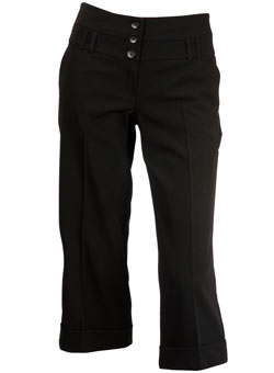 Dorothy Perkins Black crop trousers