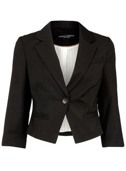 Dorothy Perkins Black crop tux jacket