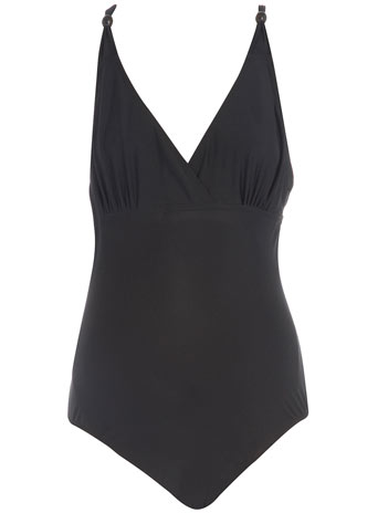 Dorothy Perkins Black crossover swimsuit DP12182801