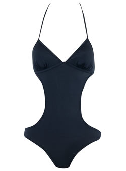 Dorothy Perkins Black cut out swimsuit