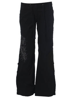 Dorothy Perkins Black embroidered combats