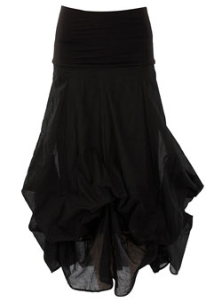 Dorothy Perkins Black hitchy maxi skirt