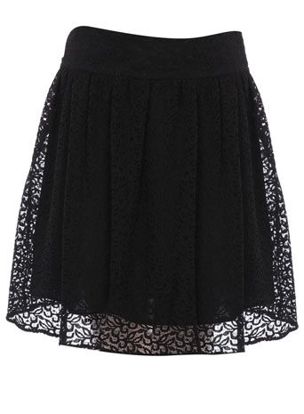 Dorothy Perkins Black lace skirt