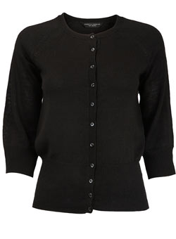 Dorothy Perkins Black merino crew cardigan