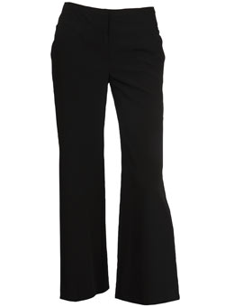 Black stitch detail trousers