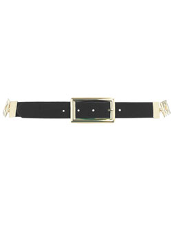 Black suede vintage belt