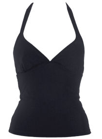 Black tankini top