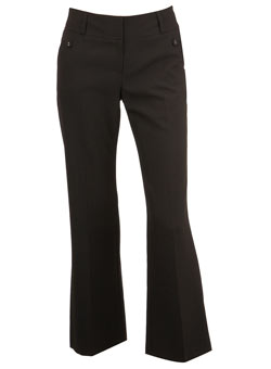 Black textured stripe trouser