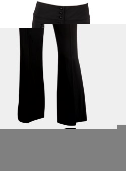 Dorothy Perkins Black textured stripe trousers