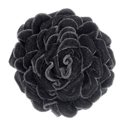 Dorothy Perkins Black velvet flower corsage