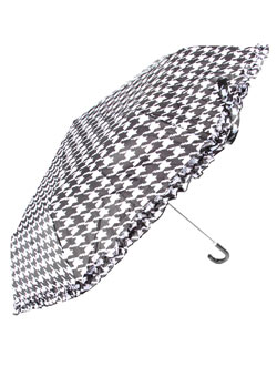 Black/white dogtooth umbrella