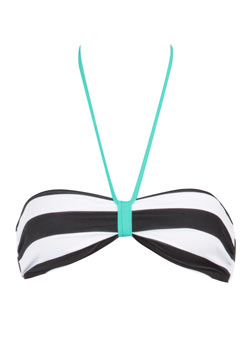 Dorothy Perkins Black/white stripe bikini top