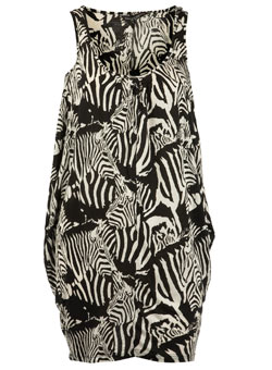 Dorothy Perkins Black zebra print vest